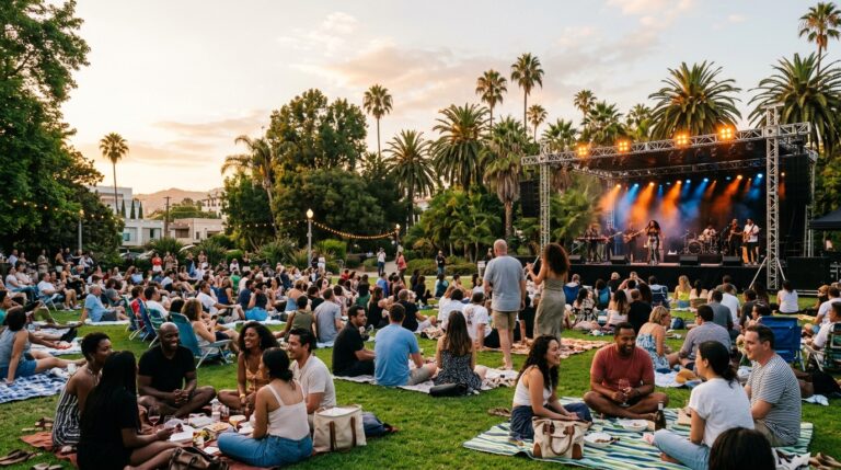 West Hollywood Summer Sounds outdoor concert at Plummer Park