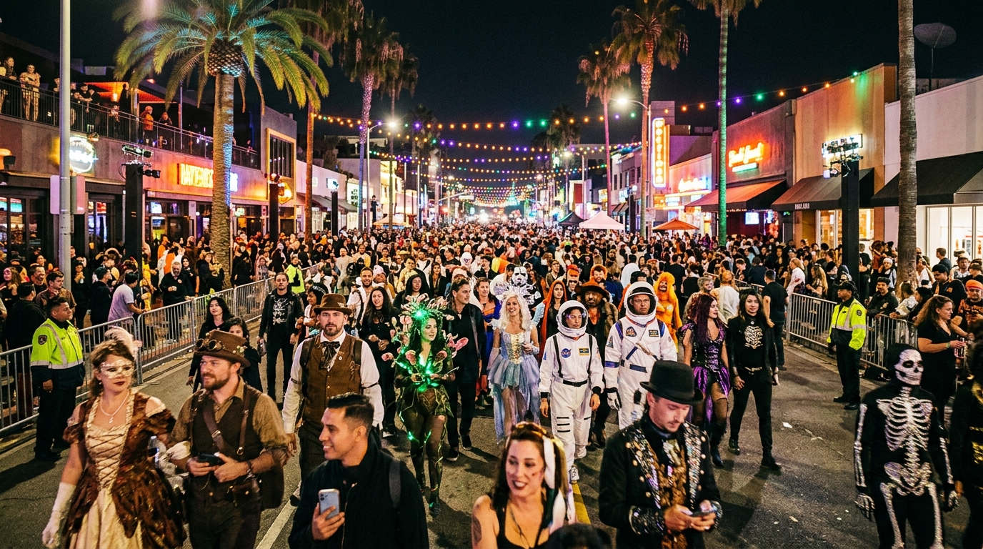 West Hollywood Halloween Carnaval 2026 on Santa Monica Boulevard